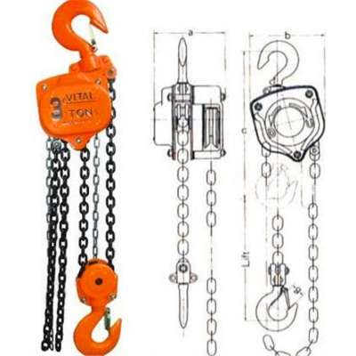 5Ton Construction Chain Light Crane Hoist Load Limiter  CE Certification Pulley