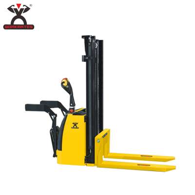 standing on 2000kg stacker full electric stacker mini forklift